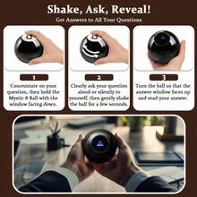 神秘8号球 - 浮浮式答案设计，提问、摇晃、翻转，20种神秘答案，经典设计，充满怀旧情怀，创意占卜玩具，复古造型，适合朋友、家人聚会和旅行。