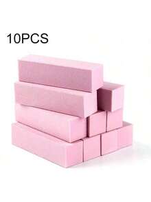 1/5/10pcs Piece Set Of White Nail Files, Suitable For Acrylic And Gel - High Foam, Odorless Manicure Tools, Suitable For Hands, Feet And Nails - Multicolor - View 1