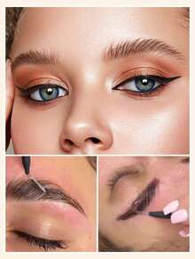 100/50/20/10/5pcs Micro Eyebrow Brush With Cap Brow Lamination Brush Spoolies For Eyebrow Eyelash Brow Brush Lash Filler Eyebrow Lash Lift And Tint Tools For Brows And Lashes Comb Extensions - Black - View 3