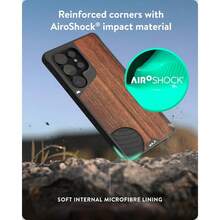 For Samsung Galaxy S25 Ultra Case Compatible - Limitless 6.0 - Walnut - Protective Shockproof Phone Cover - Brown - View 3
