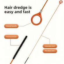 10/5件装管道疏通器，管道疏通蛇，管道堵塞清除器，毛发收集器，适用于淋浴房、厨房水槽、浴缸和浴室管道，毛发收集器管道清洁工具 - 彩色 - 查看 7