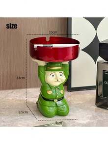 1个创意日式跪姿投降烟灰缸，家居客厅茶几办公室趣味桌面装饰配件 - 送给男友的惊喜礼物 - 均碼 - 查看 2