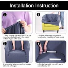 YQQ Club Chair Slipcover Stretch Barrel Chair Covers Printed Tub Chair Slipcovers Spandex Armchair Sofa Cover Removable Couch Furniture Protector Arm Chair Cover For Living Room Beige Butterfly1269 - 米色蝴蝶 - 查看 5