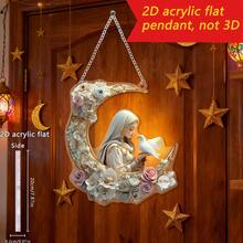 1/3pcs Boho Crescent Moon Acrylic Sunshine Catchers, Arabic Style Garden & Patio Sunshine Catcher, Spiritual Room Decor - Multicolor-chain - View 11