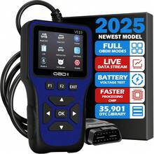 OBD2 Scan Tool Diagnostic Scanner, Engine Fault Code Reader With Reset Function, Supports Mode 6, Mode 8 And I/M Readiness Test, Automatically Check Engine Light, Compatible With All OBDII Vehicles Manufactured After 1996