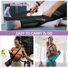 1pc Yoga Mat Strap, Adjustable Thick Carry Strap For Transporting Large Yoga Mats, Stretchy