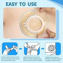 20/10/3pcs Hydrocolloid Ostomy Barrier Strips, Ostomy Barrier Products, Elastic Barrier Strips For Colostomy Pouch, Ostomy Base, Leak-Proof Adhesive Tape, Ostomy Care Accessories