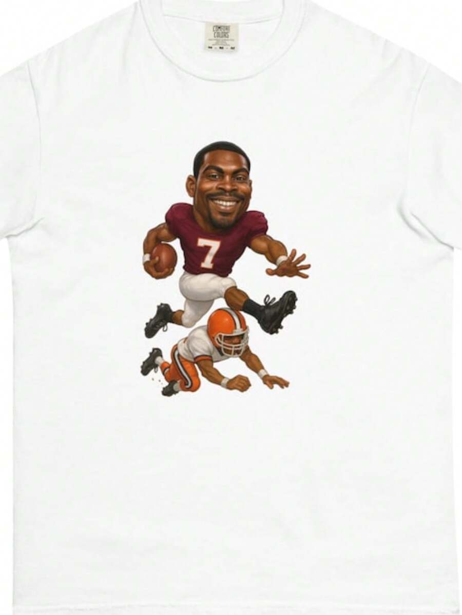 Virginia Tech Vick Unisex Garment-Dyed Heavyweight T-Shirt - trắng - Xem 1