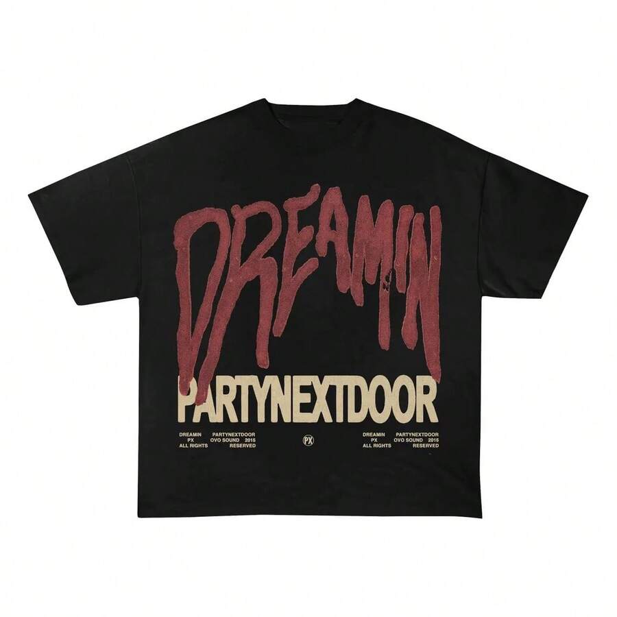PARTYNEXTDOORs Vintage T-Shirt, PND 4, Sorry I'm Outside Tour Merch, Partynextdoors Tee, Partynextdoors Vintage Shirt, PND Concert - 黑色 - 查看 1