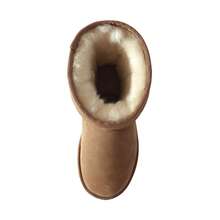 UGG auzland sheepskin UGGauzlandsheepskin Australian Mini Classic Boots Men Women Unisex Premium Sheepskin Wool Water Resistant Ankle Boots Suede Upper Chestnut - Hạt dẻ - Xem 6