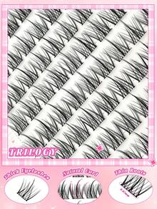 100-120pcs Soft/Natural/Delicate False Eyelashes - 9-16mm, Multiple Styles To Choose From, Suitable For Daily, Date, Work, Dinner Makeup, Enhances Eye Contour, Suitable For Ramadan, Comes With Tweezers For Convenient Application - Black - View 6