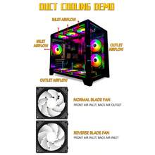 4pcs Modular Interlocking PC Case Cooling Fan, Suitable For 5V 3-Pin Synchronous Air Cooling, Wireless Interlocking Cooling Fan, Temperature Control Silent Cooling Fan For Air Cooling And Water Cooling PC Cases