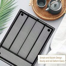 XZGB Utensil Drawer Organizer Mesh Wire Silverware Organizer Divider For Kitchen Stainless Steel Cutlery Flatware Storage Tray With Non-Slip Foam Feet 5 Compartment 12.5 X 9.2Inch Black - màu đen - Xem 5