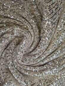 闪亮、性感、优雅的派对亮片拉链露背吊带正式晚礼服 - 淺灰色 - 查看 5