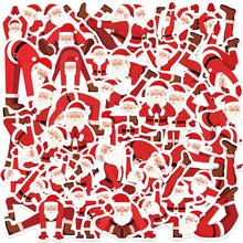 50张卡通圣诞老人瑜伽系列贴纸，适用于剪贴簿、日记本、笔记本电脑、水瓶、汽车等。以信仰为主题的设计，传递积极信息，是馈赠佳品。 - 彩色 - 查看 1