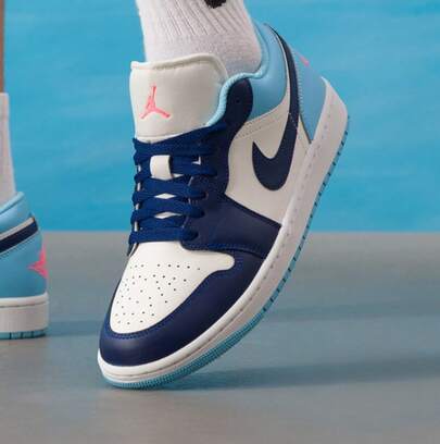 Nike 1双男士AJ1低帮复古休闲运动鞋，复古篮球鞋