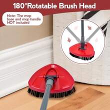 XZGB Spin Mop Scrub Brush Head Compatible With Oceda EasyWring 1-Tank System 2 Pcs Scrub Brush Floor Scrubber Hard Bristle Cleaning Brush For Bathroom Kitchen Tub And Tile - Đỏ - Xem 7