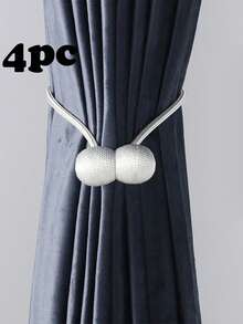 1pc/2pcs/4pcs Modern Minimalist Headphone Shaped Curtain Magnetic Tie Backs, Suitable For Curtain Fixing, Multiple Color Options - Multicolor - View 37