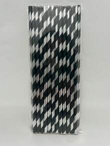 25/100 قطعة من القش الورقي المخطط بالذهبي والفضي بأبعاد 6*197 مم | مجموعة من القش الورقي المخطط بالذهبي والفضي لحفلات عيد الميلاد والزفاف والاحتفالات والحلويات والمشروبات، أكسسوارات استهلاكية، ديكورات عيد الميلاد - متعدد الألوان - مشاهدة 19