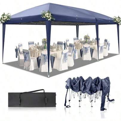 10x20ft Ez Pop Up Outdoor Opy Tent Portable Commercial Instant Tent Wit Carry Bag  Party  Birtday BBQ Even,Local Delivery