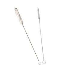 Escova de Limpeza de Garrafa e Canudo de Aço Inoxidável de 17,5 cm/6,88 pol., Escova de Cerdas Macias em Espiral para Limpeza de Pequenos Furos e Frestas