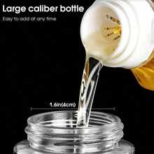 Manuell pressoljesprayflaska (180 ml), sprayflaska för olivolja och vegetabilisk olja, perfekt för matlagning, bakning, grillning, airfryer, växtvattning, köksredskap - Multifärgad - Visa 9