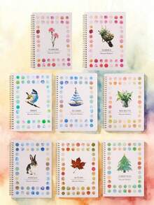 1PC Watercolor Workbooks Coloring Book Multiple Options Available Easy Nature Scenes Paint Art Crafts Beginner Friendly Painting Kit Exploration Adults Teens - Nhiều màu - Xem 13
