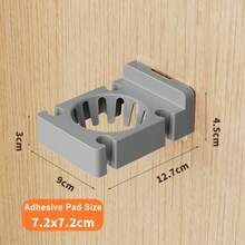 羽毛球拍专用粘钩壁挂式收纳展示架多功能整理架，适用于乒乓球/壁球拍，无需钻孔运动器材支架