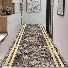 1件装现代中式长方形地毯，轻便奢华时尚，适用于客厅、走廊、厨房、过道，舒适柔软，也可作为户外垫，用于露台、露营、草坪。