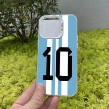 Funda de Número de Fútbol Genial para 17 16e 15 Plus 11 12 14 16 17 Pro Max 13 Cubierta Trasera del Teléfono - Mix02 - Ver 10