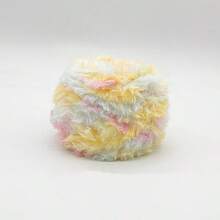 1包100克钩针毛线，粗毛线，仿貂毛，花式毛线，手工编织毛线，柔软毛线，DIY钩针编织毛线，可用于制作衣服、帽子、围巾、毯子，舒适蓬松的毛线，毛绒毛线，手工钩针爱好者适用，生日装饰，圣诞装饰；12个16x22x8厘米3种尺寸多色牛皮纸派对礼品袋，带提手