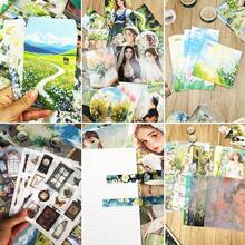 ScrapbooFKing Supplies Kit, Vintage People Aesthetic Scrapbook Kit, Junk Journal Supplies With Scrapbook Paper, Scrapbook Stickers, A6 Grid Notebook, Stationery, Journaling Supplies For DIY Art Craft,FirstLightofTheMorning - 清晨的第一道陽光 - 查看 5