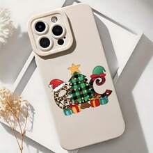 2026 nueva funda de teléfono esmerilada, funda de teléfono con patrón de árbol de Navidad, leopardo y serpiente con gorro de Santa y regalos para iPhone 17 15 Pro Max 14 Pro 13 12  Galaxy S23 S22 S21 S20, funda de teléfono para pareja, regalo para novio y novia, regalo de vacaciones - Azul Klein - Ver 6