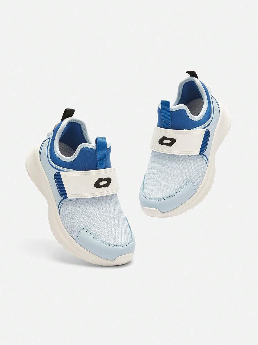 Balabala Sepatu Lari Anak, Unisex, Bernapas dan Ringan, Cocok untuk Sekolah dan Olahraga. - nada biru putih - View 1