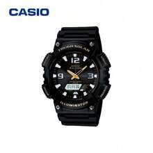 Casio 卡西欧 G-Shock 太阳能数字指针双显手表，52.2毫米黑色表盘，树脂表带，100米防水，太阳能石英机芯，双显，防震 AQ-S810W-1BVDF - 均碼 - 查看 2