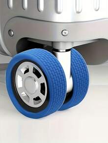 8pcs Luggage Wheel Covers, Silicone Luggage Wheel Protectors, Carry On Luggage Suitcases, Wear-Resistant, Anti-Noise, Sporty Style Travel Accessories - Easy To Install And Clean (The Diameter Is 5 Centimeters)