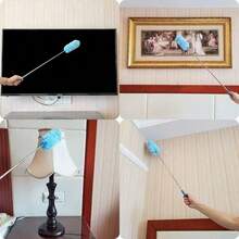 1pc Extendable & Bendable Ultra-Fine Fiber Duster, Household Cleaning Brush Tool, Adjustable Length, Flexible Brush Head, Dust Brush For Home AC, Car, Furniture - Multicolor - View 4