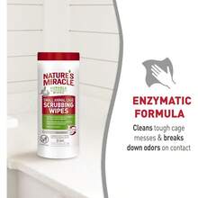 AWYYNature's Miracle Small Animal Cage Scrubbing Wipes 30Ct - 30個裝 - 查看 7