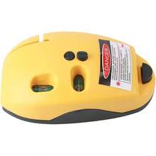 Haofy Nivel Láser Infrarrojo de 2 Líneas de Diodo Dual con Precisión de 0,01 para Colgar Cuadros, Instalar Estanterías, Medir en ángulo Recto y Reparar en Casa (Amarillo) - Amarillo - Ver 9