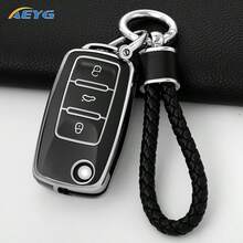 Bao đựng chìa khóa xe hơi bảo vệ toàn diện 360°, phù hợp với các dòng xe Polo, Tiguan, Passat B5, B6, B7, Golf 5, EOS, Scirocco, Jetta MK6, Octavia A5. - A - Xem 2