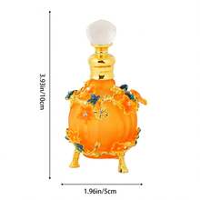 Luksusowa butelka na perfumy w kształcie kwiatu o pojemności 30 ml, dekoracyjna, pusta, napełniana, z ozdobnym kroplomierzem, do aromaterapii i medytacji jogi, przenośna butelka poprawiająca nastrój, prezent świąteczny, odpowiednia na wesela, festiwale, codzienne nabożeństwa lub jako prezent dla honorowych gości - Wielokolorowe - Zobacz 9