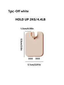 1 قطعة/2 قطعة/4 قطع/6 قطع/8 قطع/10 قطع خطاطيف إطارات صور بيج وأبيض غير مثقوبة، مسامير غير تركية، لتعليق اللوحات والإطارات الزخرفية والجداريات والصور الجدارية لحفلات الزفاف وملصقات الحائط - متعدد الألوان - مشاهدة 18