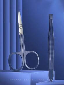 13件套男士修甲套装，个人护理工具，指甲钳套装，专业指甲及足部护理套装（含旅行收纳盒），指甲护理套装，送给丈夫、男友的礼物 - 彩色 - 查看 2