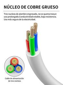 2 Piezas Extensión Eléctrica Uso Rudo Reforzada,Regleta multicontactos electricos con 4 salidas, Regleta Multicontacto, Protector de Sobretensión, Puerta de para niños, Cable de Extensión,110V-220V, un enchufe de pared, fácil de transportar, adecuado para uso doméstico, oficina y viajes. - 2 piezas - Ver 8