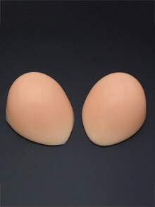 WANTES 1 Pair Medical Grade Silicone Teardrop Breast Prosthesis, Teardrop Breast Forms Suitable For Roleplay/Breast Reconstruction, Durable Concave Breast Prosthetics - Beige - View 2