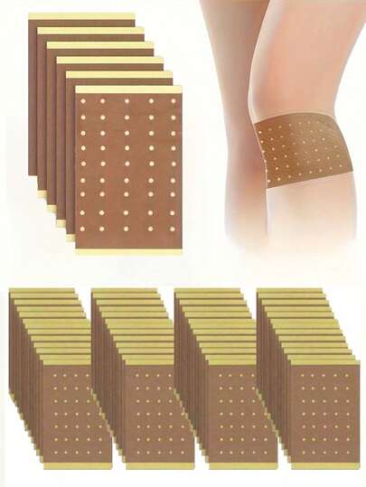 50片艾草热敷贴 - 加热贴，持久热敷贴 - 天然草药，适用于背部、膝盖、颈部、肩部