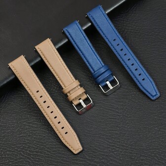 Pasek ze skóry PU o szerokości 20 mm i szerokości 22 mm, kompatybilny z zegarkami Galaxy Watch 7 6 5 4 40 mm i 44 mm Gear S3 oraz Redmi Watch 3 5 Lite Active, stylowa bransoletka