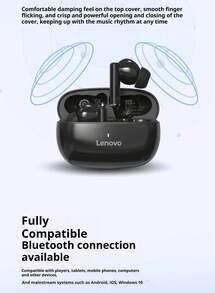 Lenovo 联想 TA210 无线蓝牙耳机 - 超长续航，入耳式运动耳机，ENC 主动降噪，四麦克风智能通话降噪，白色/月岩白，黑色 - 礼品设计 - 櫻花白 - 查看 9