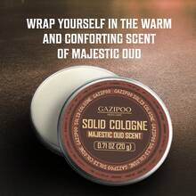 MAJESTIC OUD SCENT 固体香膏 - 约会和社交场合的迷人香氛，不含防腐剂的液体配方，理想的男士礼物，旅行装信息素香膏，信息素 | 活力香氛 | 方便携带 - SOLID COLOSNE/20g - 查看 1