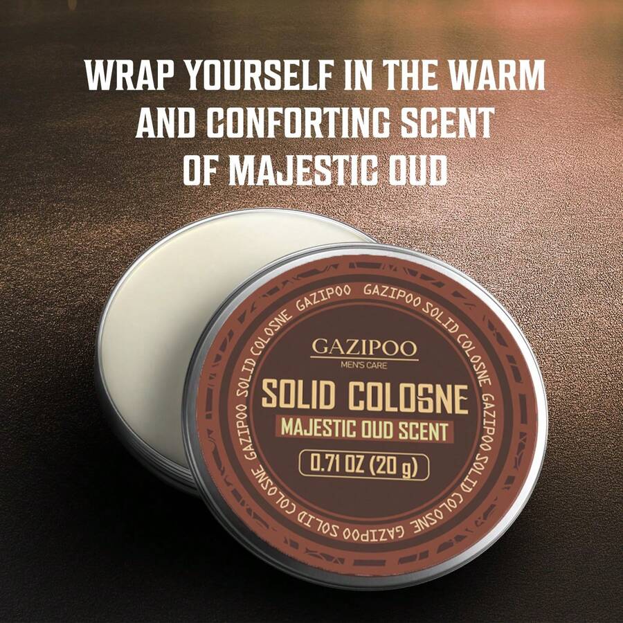 MAJESTIC OUD SCENT 固体香膏 - 约会和社交场合的迷人香氛，不含防腐剂的液体配方，理想的男士礼物，旅行装信息素香膏，信息素 | 活力香氛 | 方便携带 - SOLID COLOSNE/20g - 查看 1